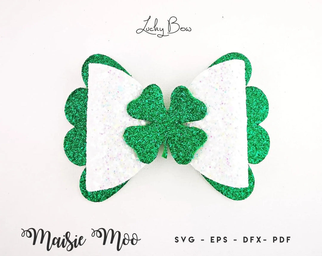 Lucky Clover Bow - Maisie Moo