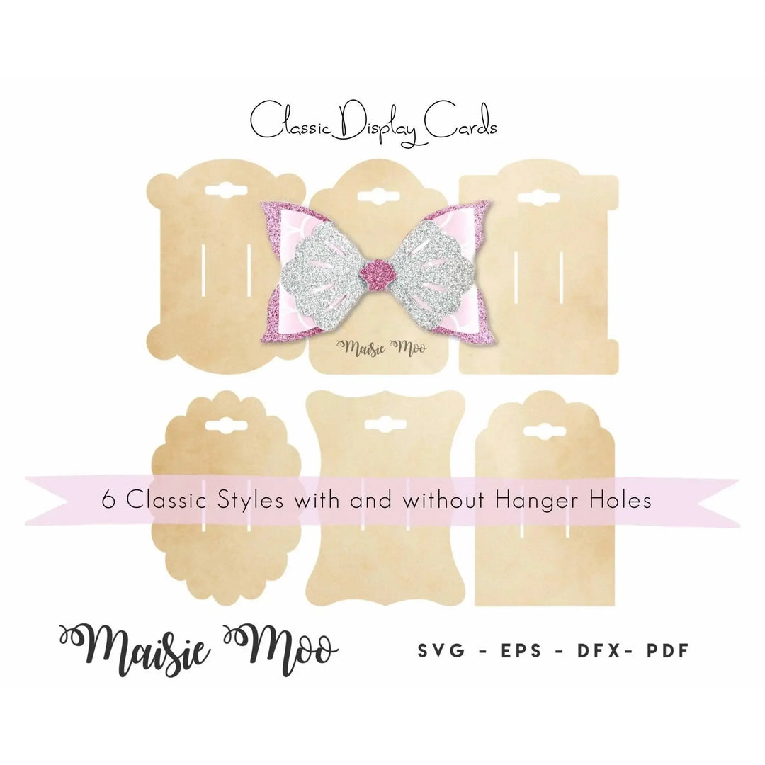 Starter Pack Bow Template | Faux Leather Bow SVG | Bow Bundle SVG - Maisie Moo