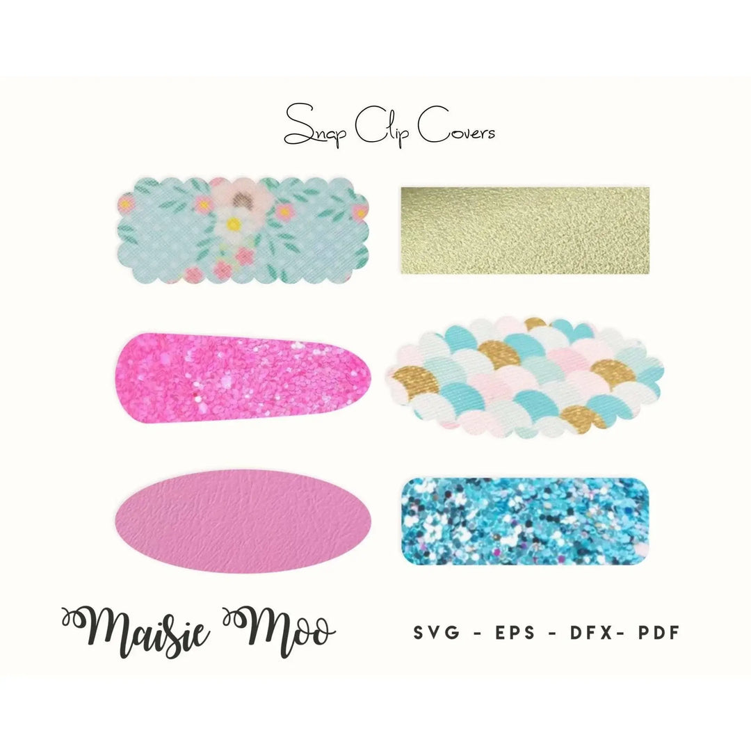 Starter Pack Bow Template | Faux Leather Bow SVG | Bow Bundle SVG - Maisie Moo