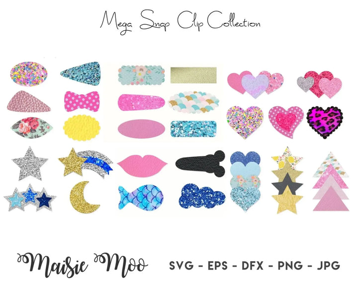 Sweet Heart Snap Clip Covers - Maisie Moo