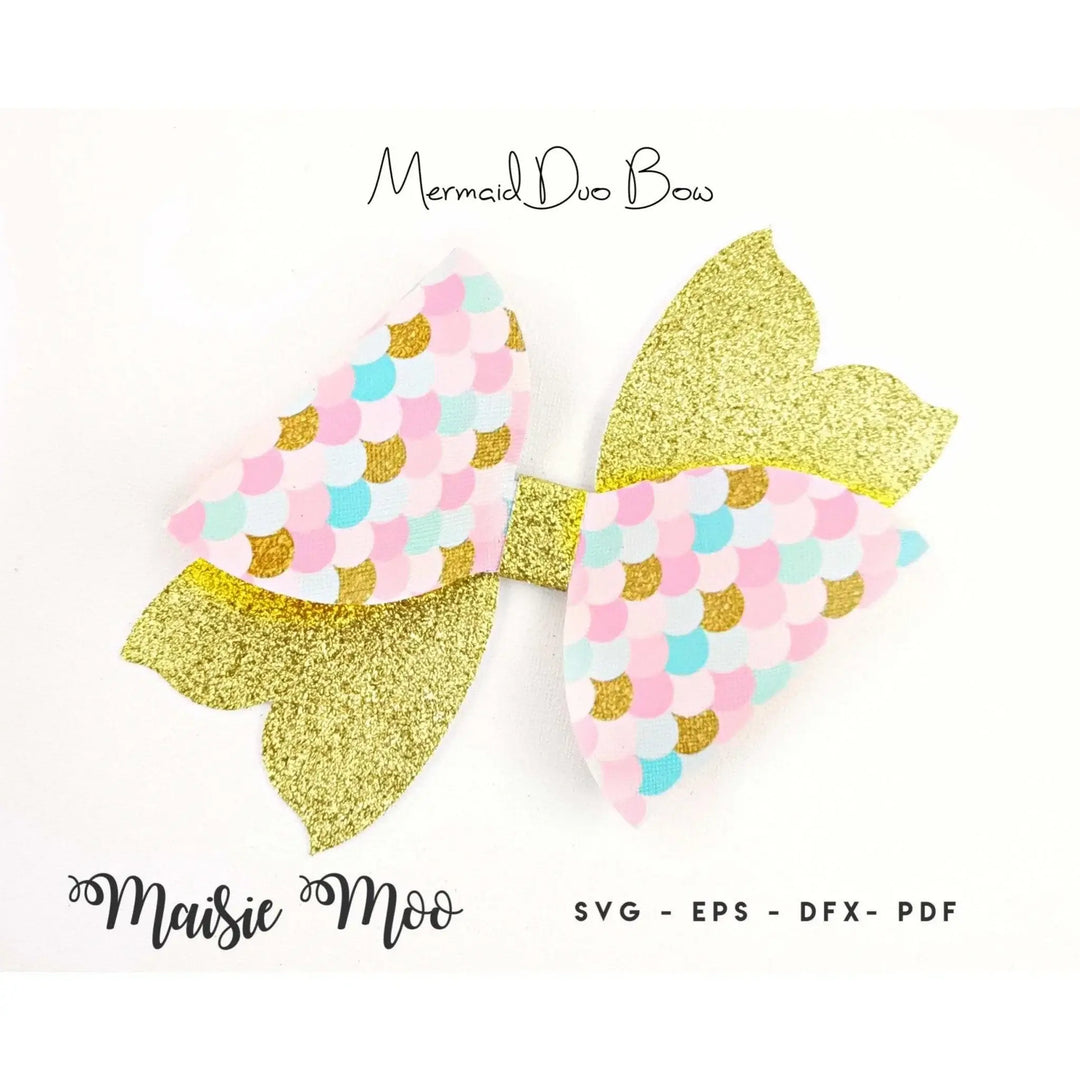 Mermaid Bow Bundle | Mermaid Bow SVG - Maisie Moo