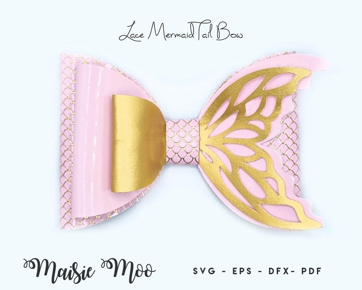 Mermaid Lace Tail Bow - Maisie Moo