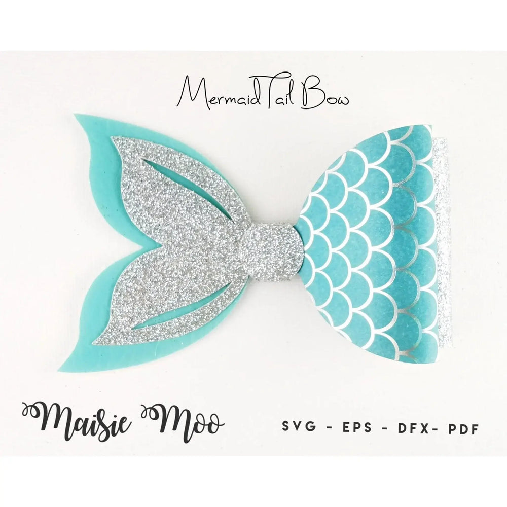 Mermaid Bow Bundle | Mermaid Bow SVG - Maisie Moo