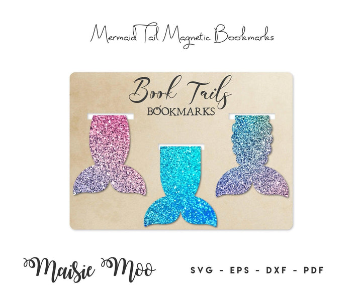 Mermaid Tail Magnetic Bookmark Set - Maisie Moo