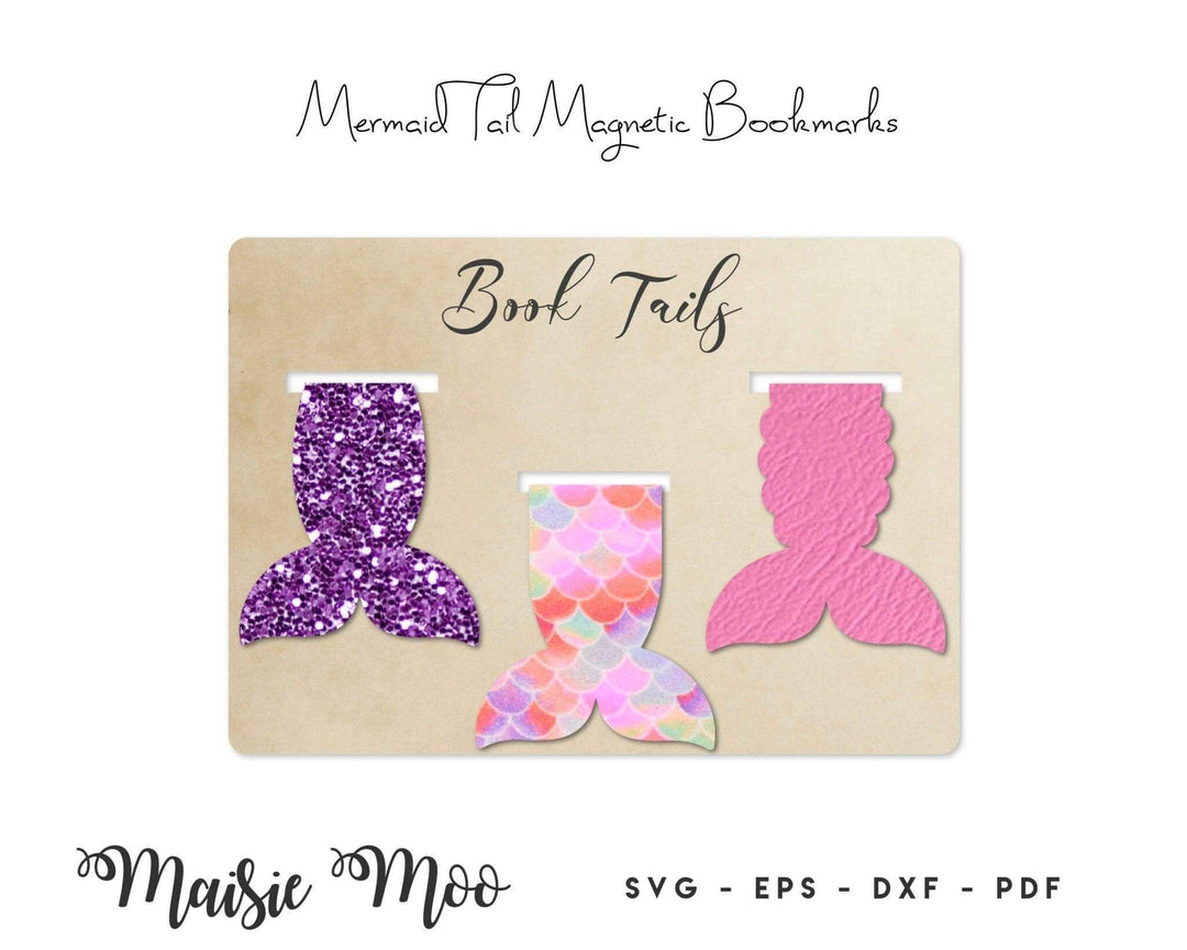 Mermaid Tail Magnetic Bookmark Set - Maisie Moo