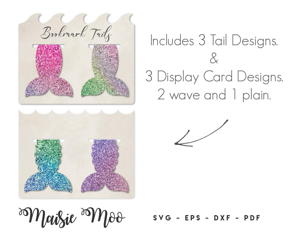 Mermaid Tail Magnetic Bookmark Set - Maisie Moo