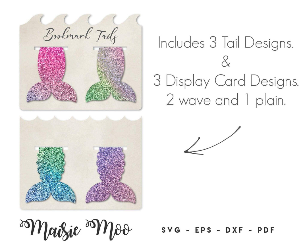 Mermaid Tail Magnetic Bookmark Set - Maisie Moo
