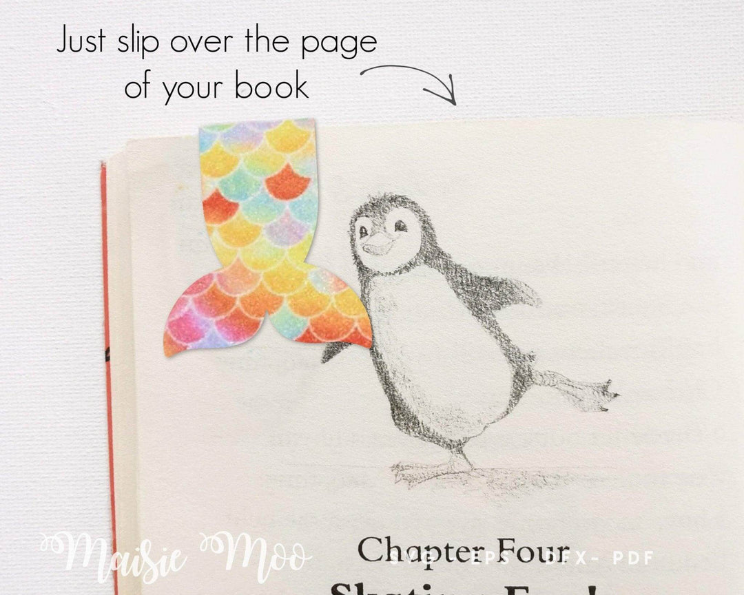 Mermaid Tail Magnetic Bookmark Set - Maisie Moo