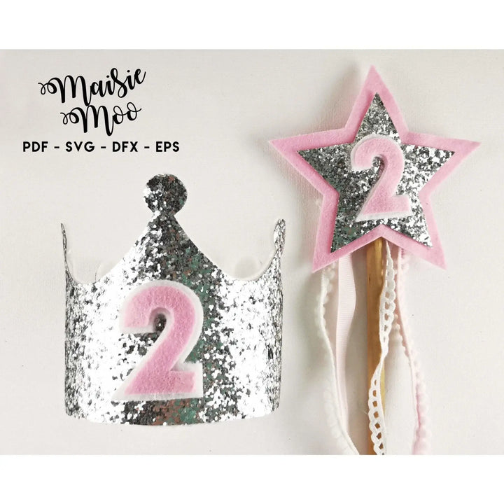 Princess Crown Template SVG | 3D Mini Crown Head Band - Maisie Moo