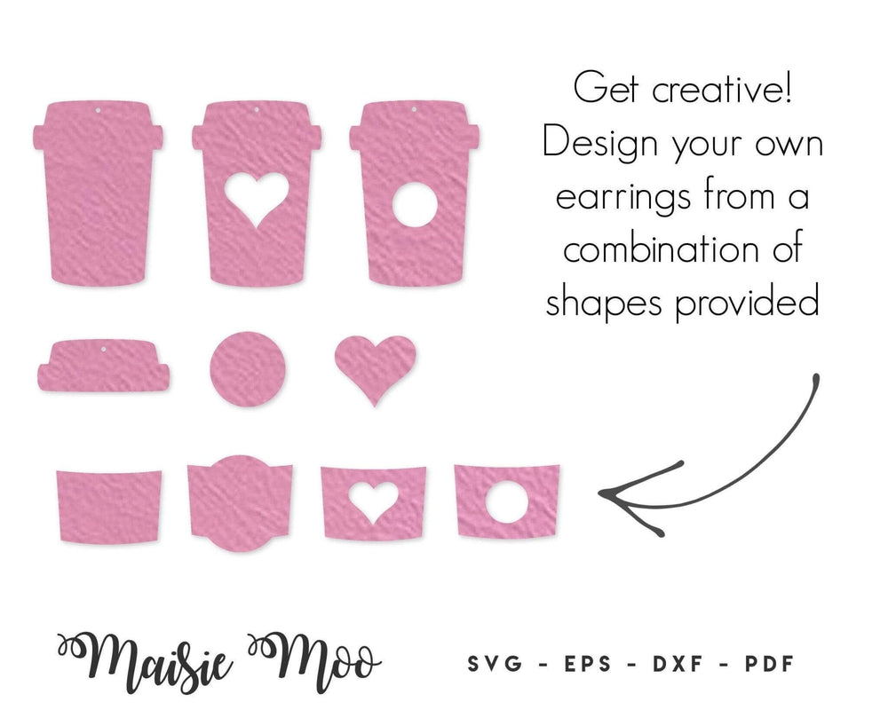 Mix 'n' Match Coffee Earring Collection - Maisie Moo