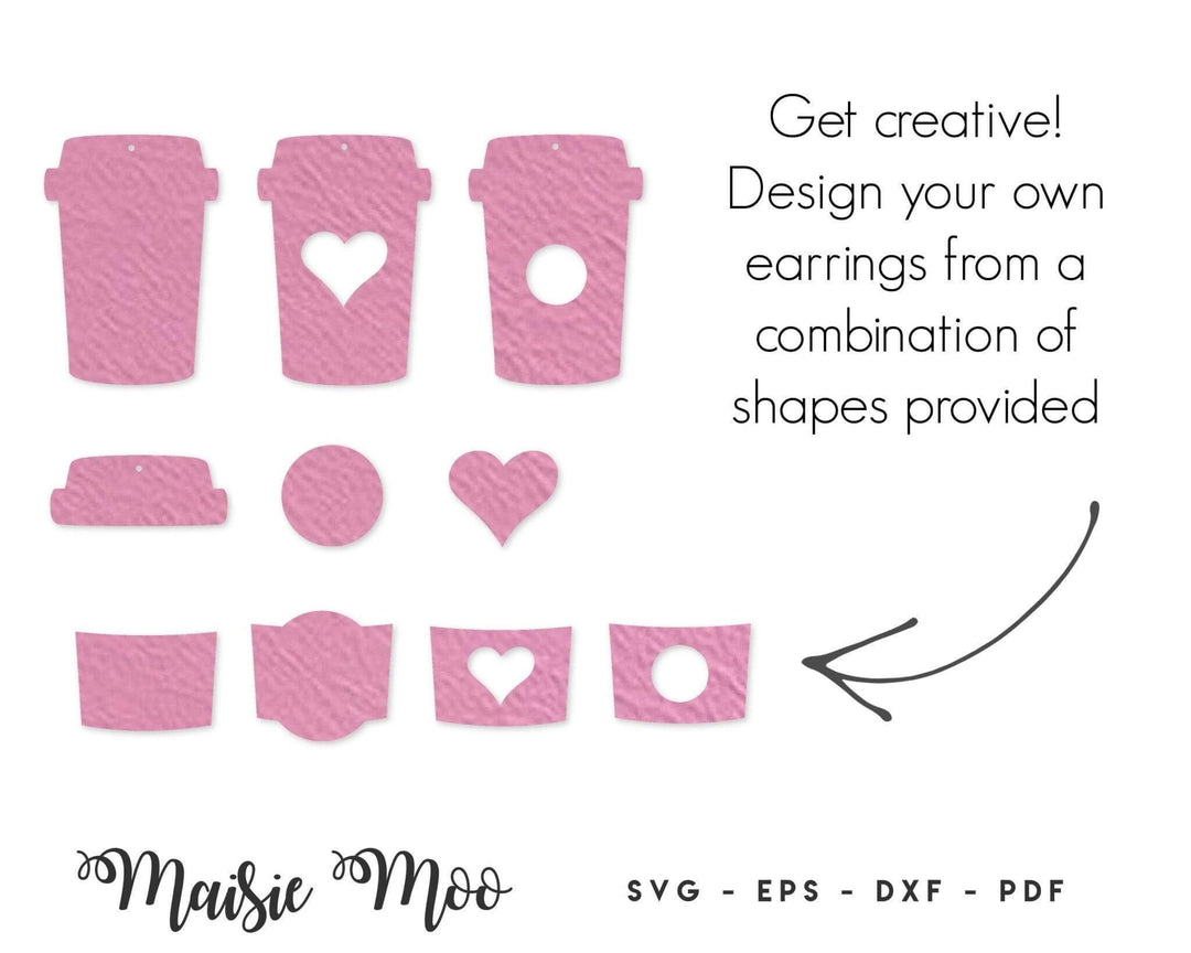 Mix 'n' Match Coffee Earring Collection - Maisie Moo