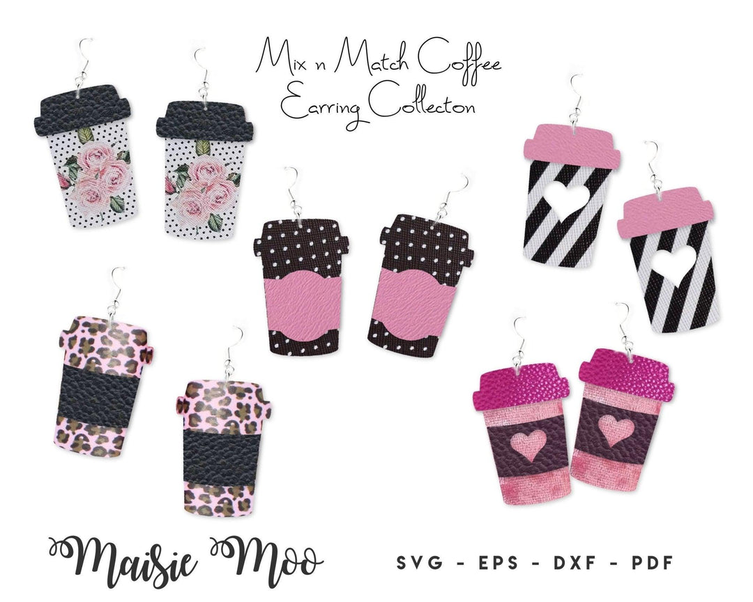 Mix 'n' Match Coffee Earring Collection - Maisie Moo