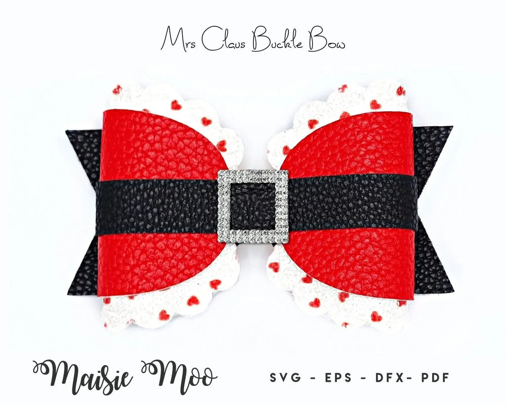 Mrs Claus Tummy Bow - Maisie Moo