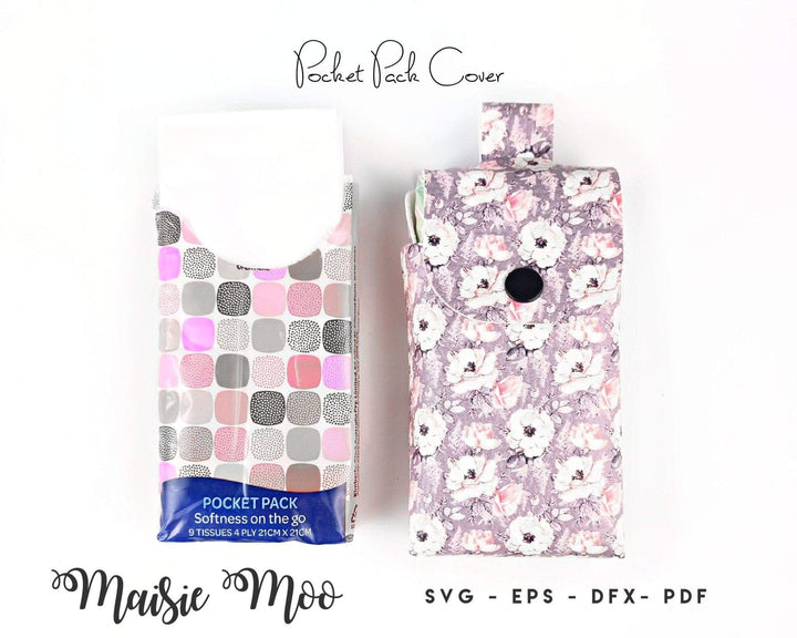 Pocket Pack Cover - Tissue Case - Maisie Moo