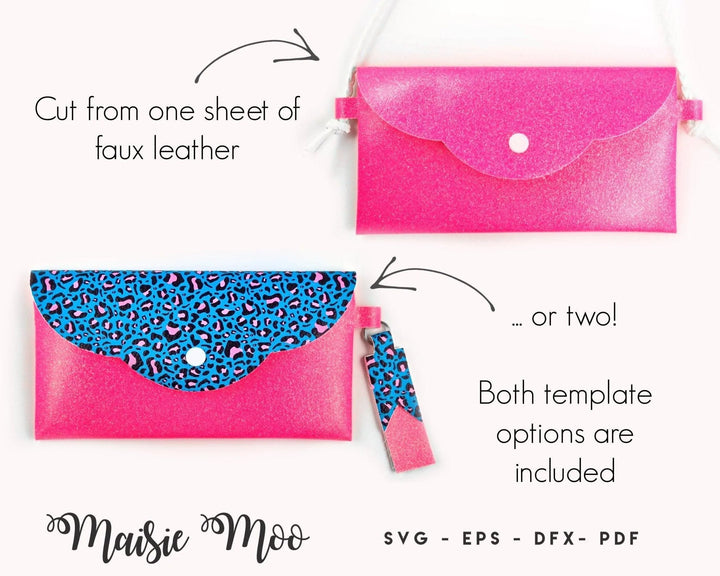 Poppy Bag | Faux Leather Clutch - Maisie Moo
