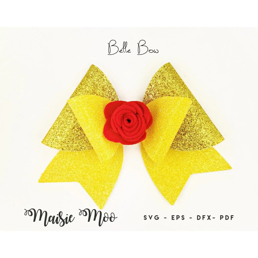 Princess Bow | Ariel, Jasmine, Belle, Cinderella - Maisie Moo