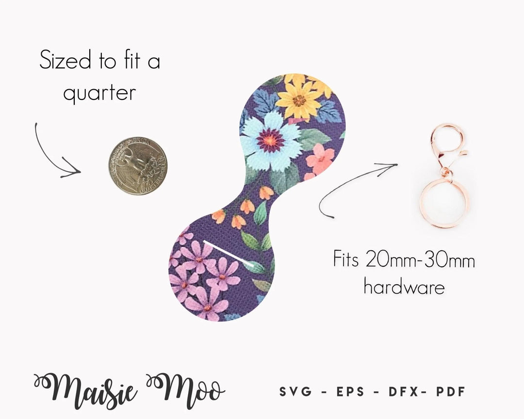 Quarter Keeper | Coin Holder Keychain - Maisie Moo