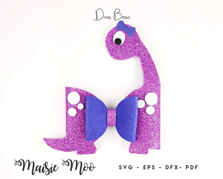 Christmas hats for your Dina and Bronto bows - FREE SVG!! - Maisie Moo