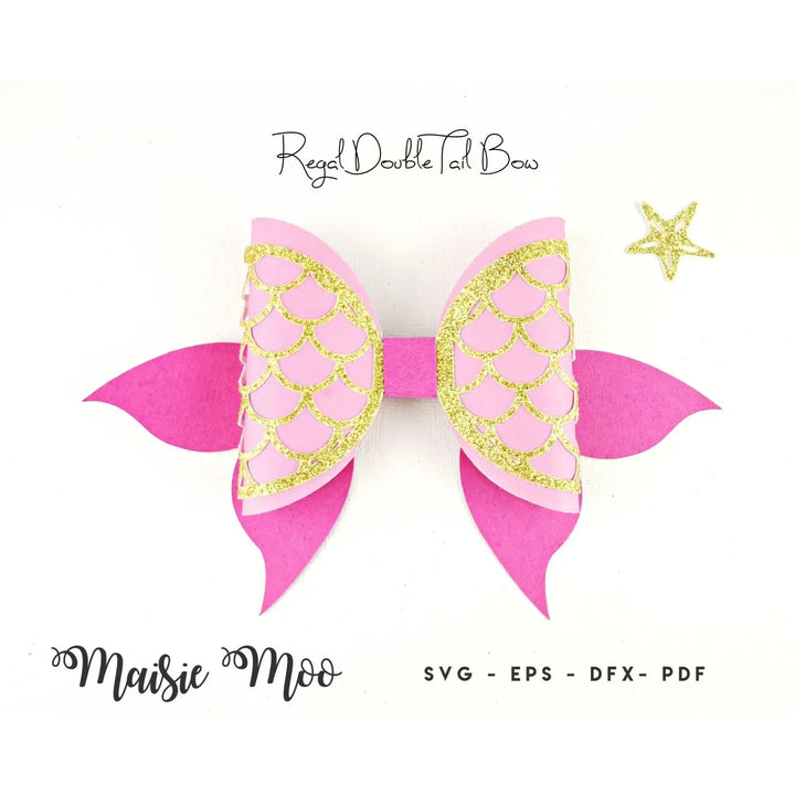 Mermaid Bow Bundle | Mermaid Bow SVG - Maisie Moo