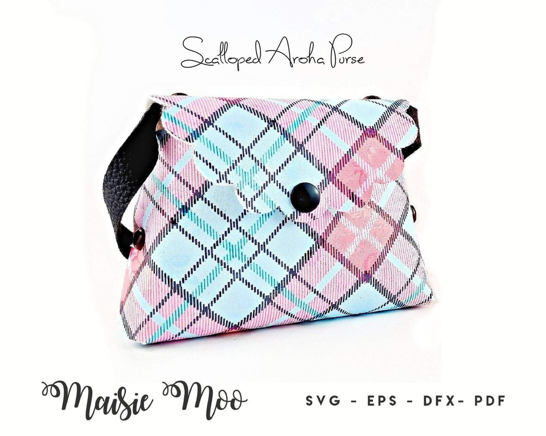 Scalloped 3D Purse SVG - Maisie Moo