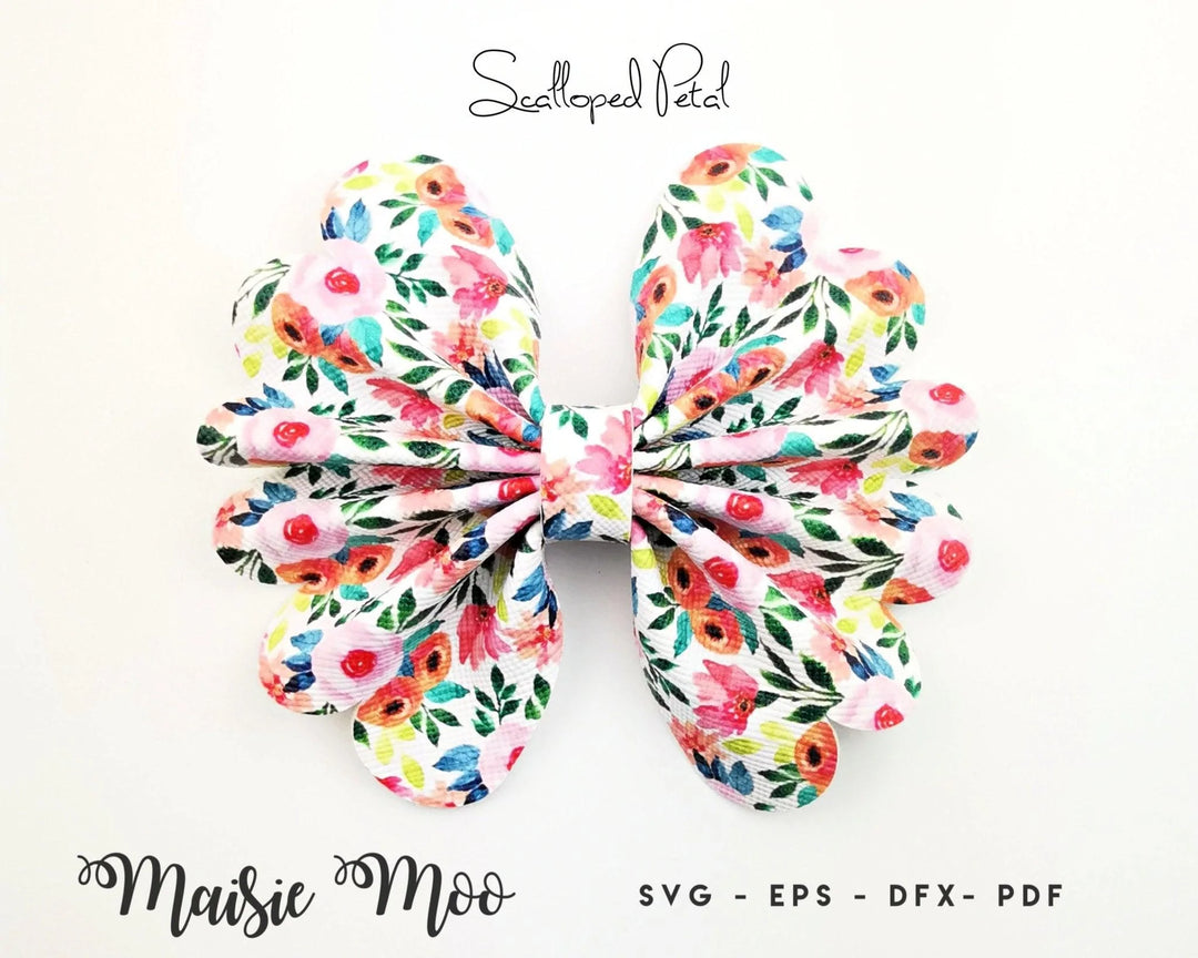Scalloped Petal Pinch Bow - Maisie Moo