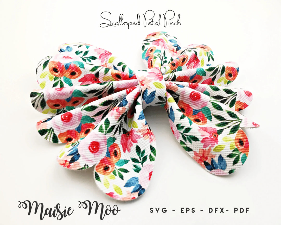 Scalloped Petal Pinch Bow - Maisie Moo