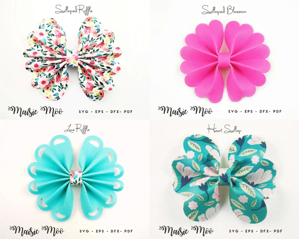 Scalloped Pinch Bow Bundle - Maisie Moo
