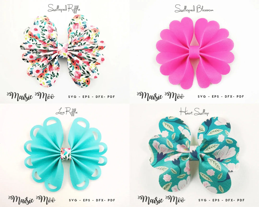 Scalloped Pinch Bow Bundle - Maisie Moo