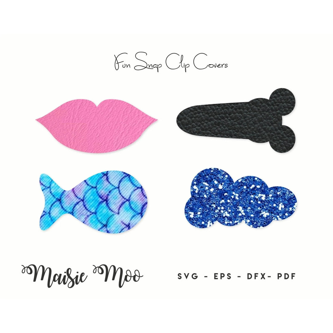 Snap Clip SVG | Snapclip Template | Bow Template | Bow SVG, - Maisie Moo