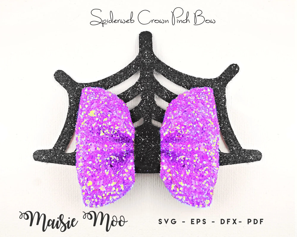 Spiderweb Crown Pinch Bow - Maisie Moo