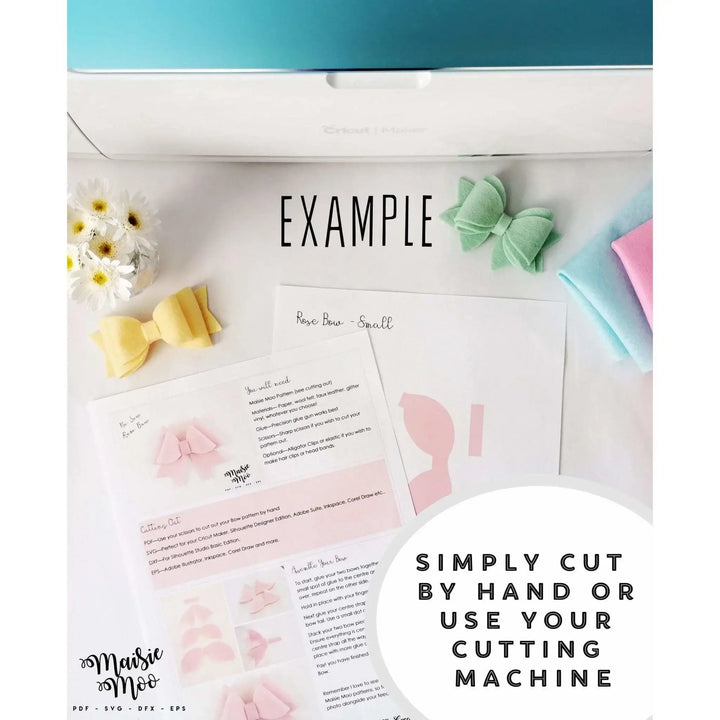 Sprinkle Donut Bow | Doughnut Bow SVG - Maisie Moo