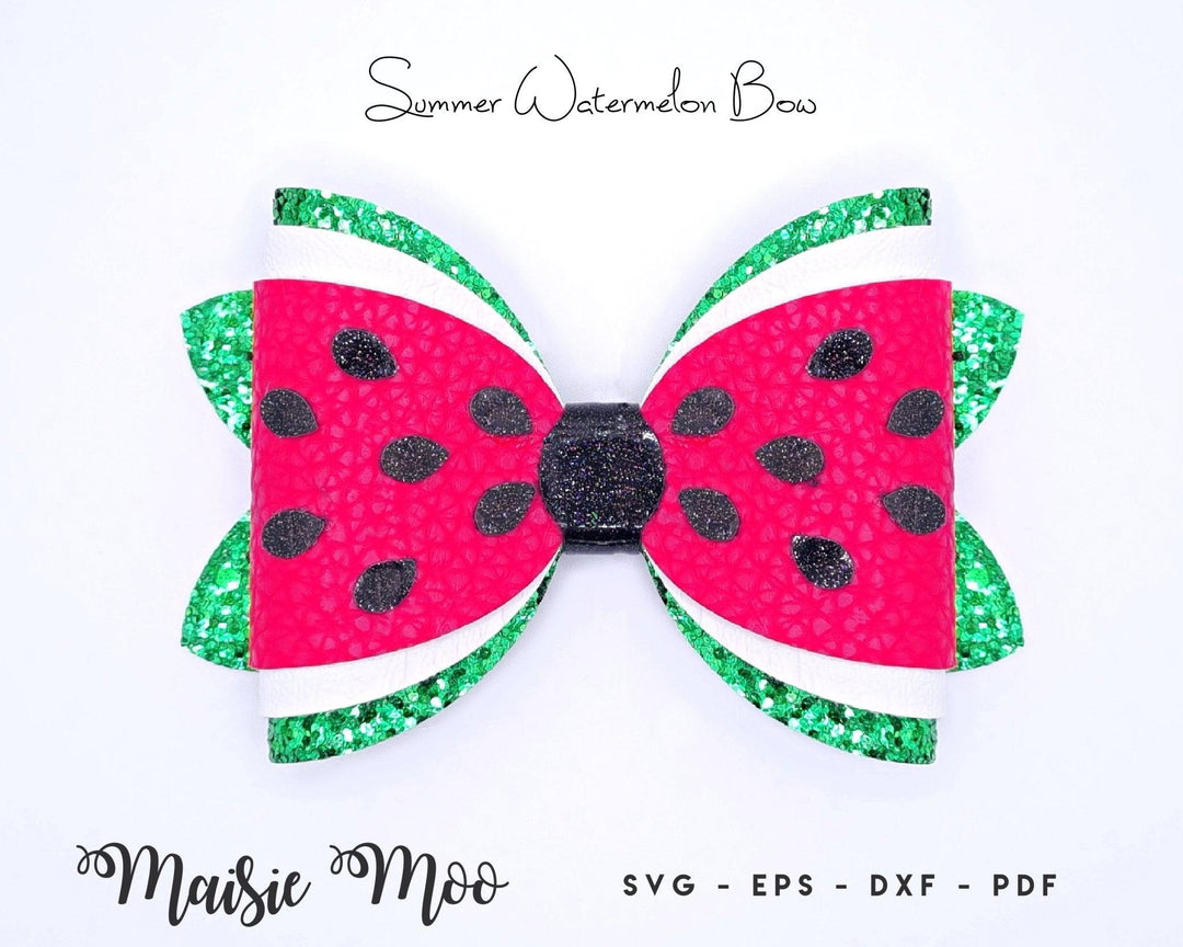 Summer Watermelon Bow - Maisie Moo