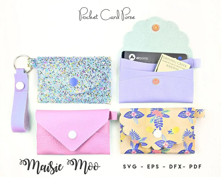 Three Pocket Purse Keychain - Maisie Moo