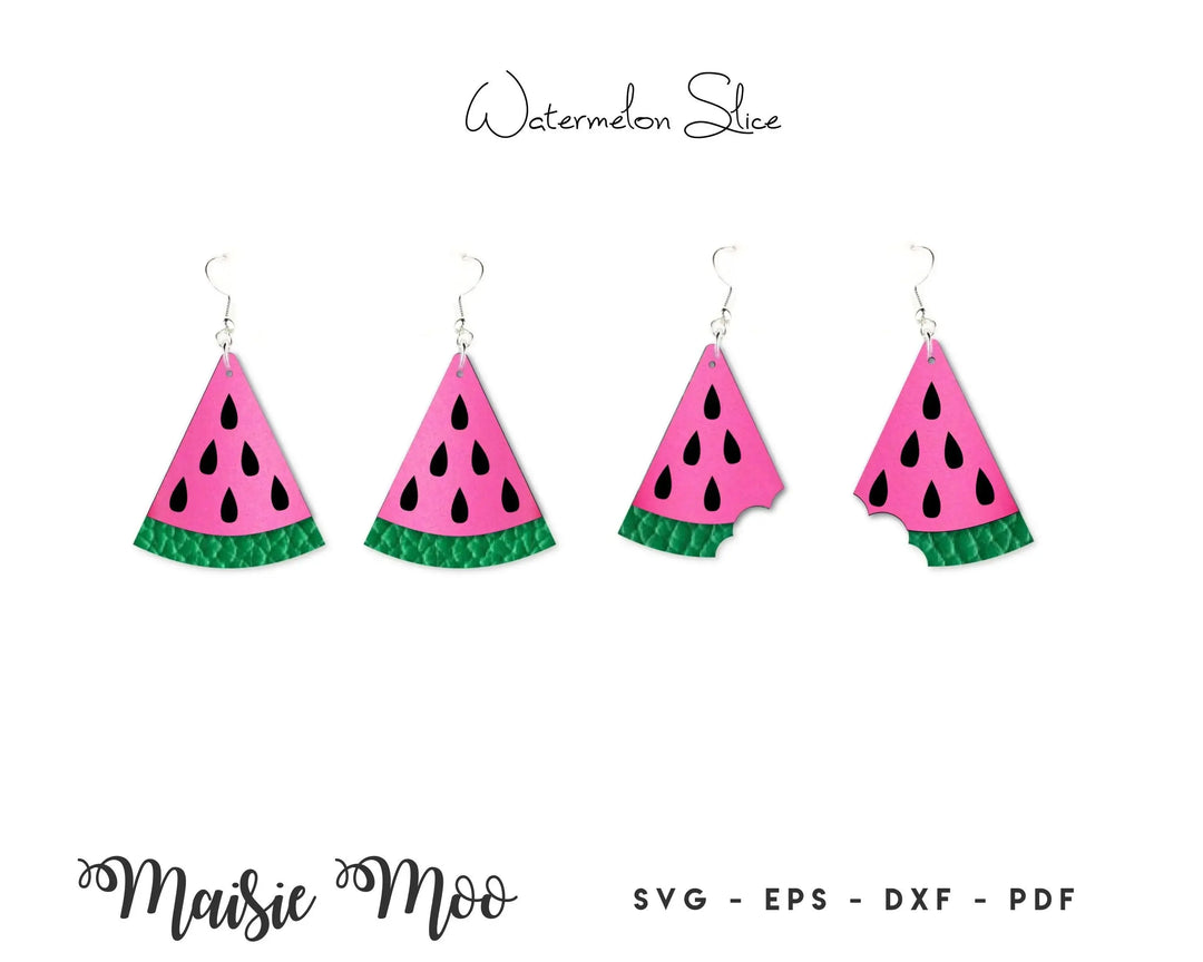 Tropical Summer Earring SVG | Faux Leather Beach Earring Templates | Monstera Palm Tree Watermelon Pineapple Cricut Earring SVG |