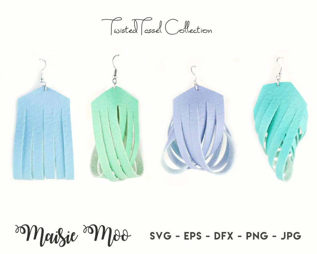 Twisted Tassel 3D Earring Collection - Maisie Moo