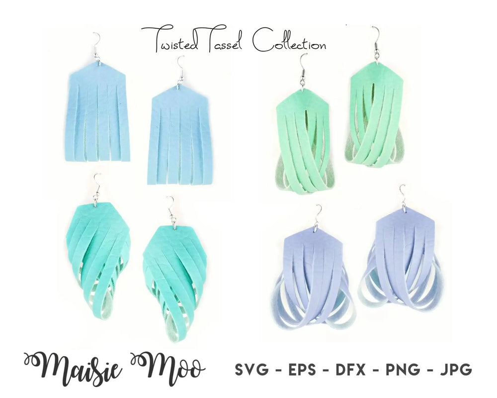 Twisted Tassel 3D Earring Collection - Maisie Moo