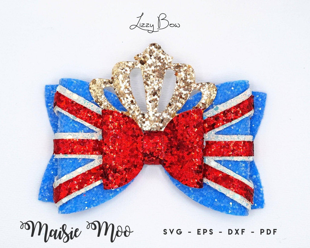 Union Jack Lizzy Bow - Maisie Moo