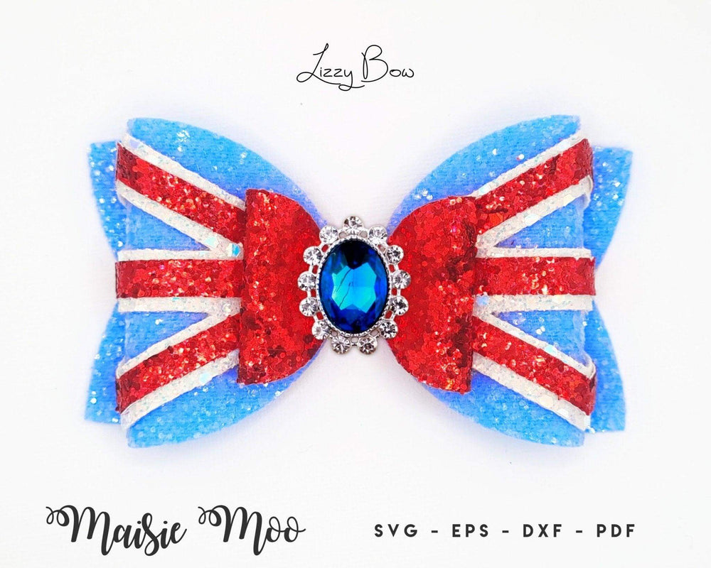 Union Jack Lizzy Bow - Maisie Moo