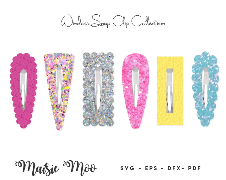 Window Snap Clip SVG | Scalloped Snapclip Template - Maisie Moo
