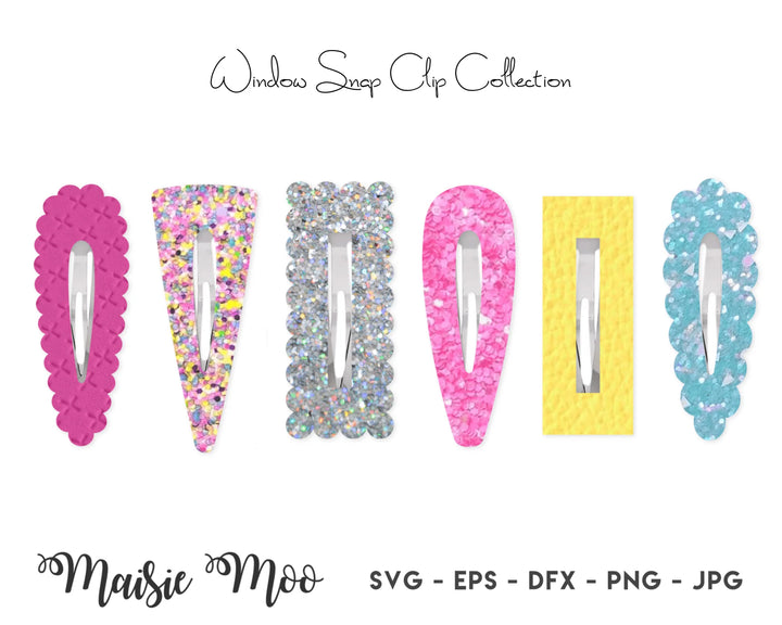 Window Snap Clip SVG | Scalloped Snapclip Template - Maisie Moo